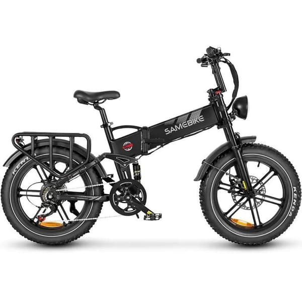 SAMEBIKE RS-A02 hopfällbar elcykel 8V17AH Motor 1200W Däck 20*4,0 tum Svart