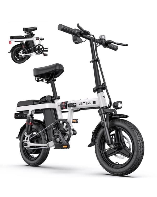 ENGWE T14 Erittäin kompakti 250 W EU-sähköpyörä | 48V 10Ah akku | Taitettava muotoilu | 14" City renkaat | Mekaaniset jarrut