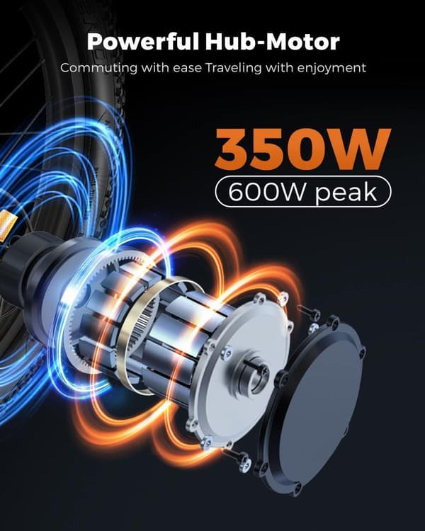 ENGWE T14 Erittäin kompakti 250 W EU-sähköpyörä | 48V 10Ah akku | Taitettava muotoilu | 14" City renkaat | Mekaaniset jarrut