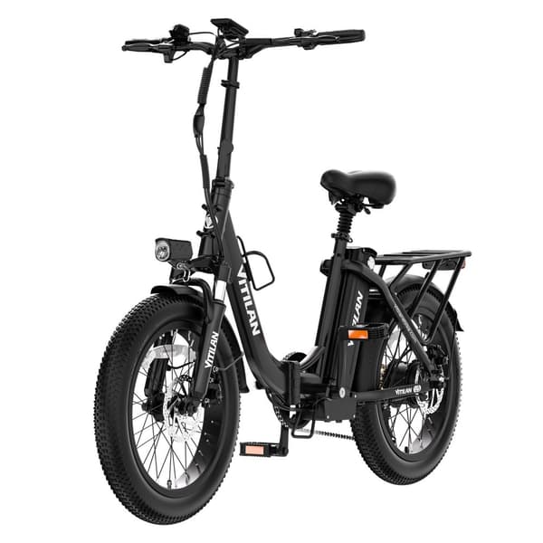 Vitilan-U3 taitettava sähköpyörä 750W, 48V13Ah akku, 20"*3" rasvarengas, maksiminopeus 45km/h, värillinen LCD-näyttö, Shimano 7-vaihteinen vaihde