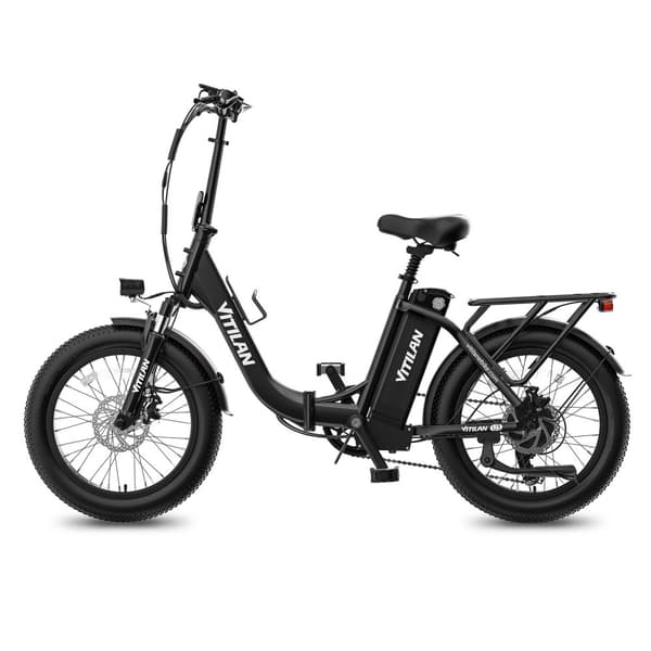 Vitilan-U3 taitettava sähköpyörä 750W, 48V13Ah akku, 20"*3" rasvarengas, maksiminopeus 45km/h, värillinen LCD-näyttö, Shimano 7-vaihteinen vaihde