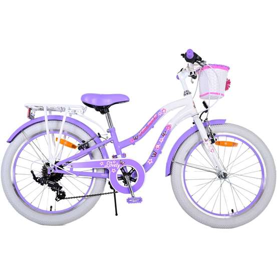 Volare - Barncykel - Lovely 20 Tum Lila - 6 Växlar