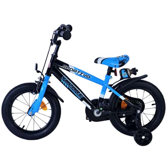 Barncykel - Volare - Sportivo Kids Bike - 14 Tum - Blå Svart