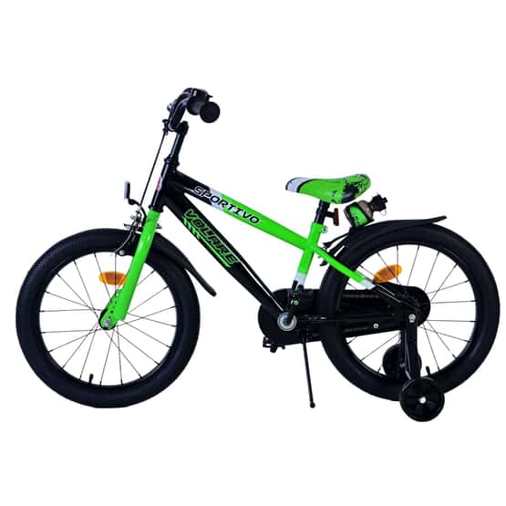 Lasten pyörä - Volare - Sportivo Kids Bike - 18 tuumaa - Vihreä musta