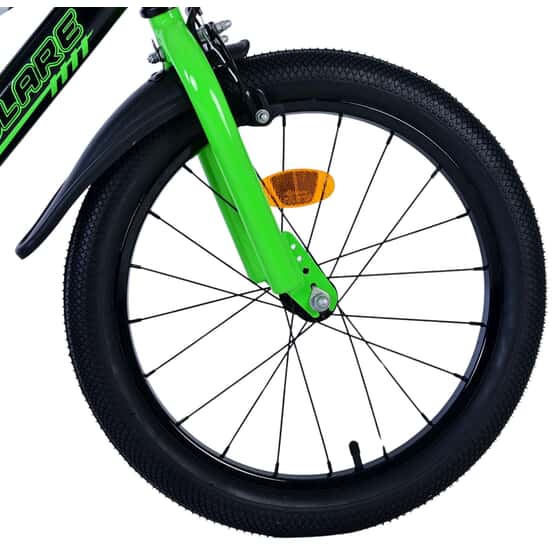 Lasten pyörä - Volare - Sportivo Kids Bike - 18 tuumaa - Vihreä musta
