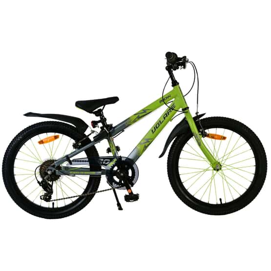 Barncykel - Volare - Rocky Children'S Bike - 20 Tum - 7 Växlar - Grön/Grå