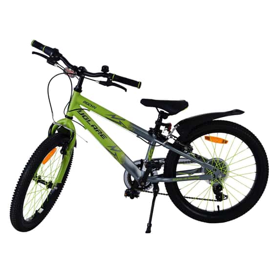 Barncykel - Volare - Rocky Children'S Bike - 20 Tum - 7 Växlar - Grön/Grå