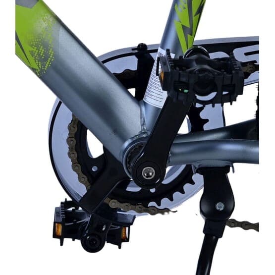 Barncykel - Volare - Rocky Children'S Bike - 20 Tum - 7 Växlar - Grön/Grå