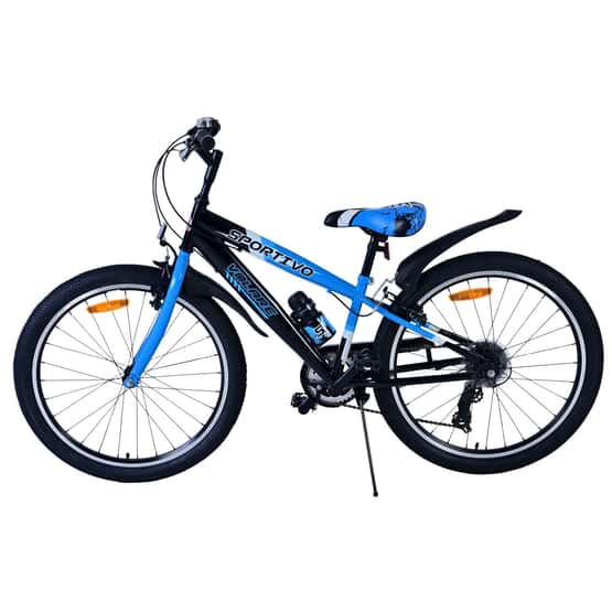 Barncykel - Volare - Sportivo Kids Bike - 24 Tum - 7 Växlar - Svart Blå