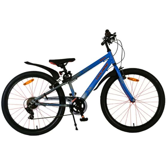 Barncykel - Volare - Rocky Children'S Bike - 24 Tum - Blå - 7 Växlar