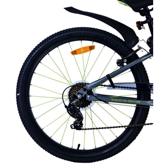 Børnecykel - Volare - Rocky børnecykel - 24 tommer - Grøn - 7 gear