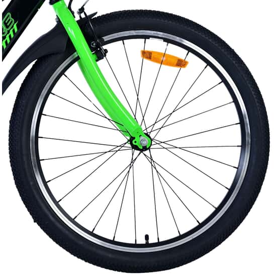 Børnecykel - Volare - Sportivo Børnecykel - 24 Tommer - Sort Grøn