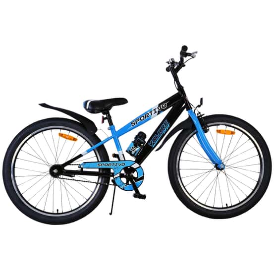 Lasten pyörä - Volare - Sportivo Kids Bike - 24 tuumaa - musta sininen