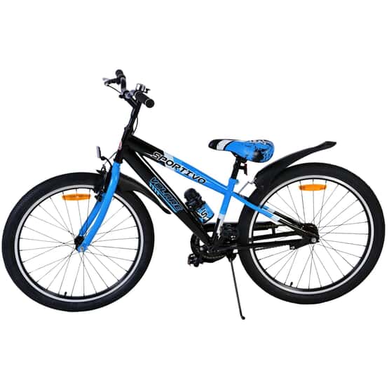 Lasten pyörä - Volare - Sportivo Kids Bike - 24 tuumaa - musta sininen
