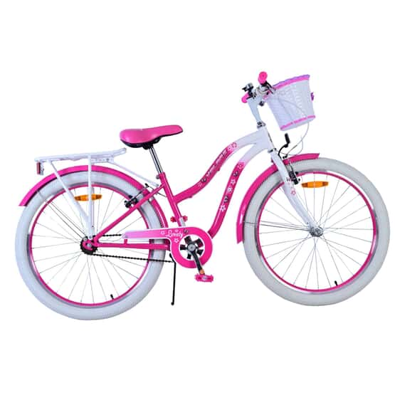Børnecykel - Volare - Dejlig børnecykel - 24 tommer - Pink - To håndbremser