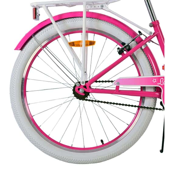Børnecykel - Volare - Dejlig børnecykel - 24 tommer - Pink - To håndbremser