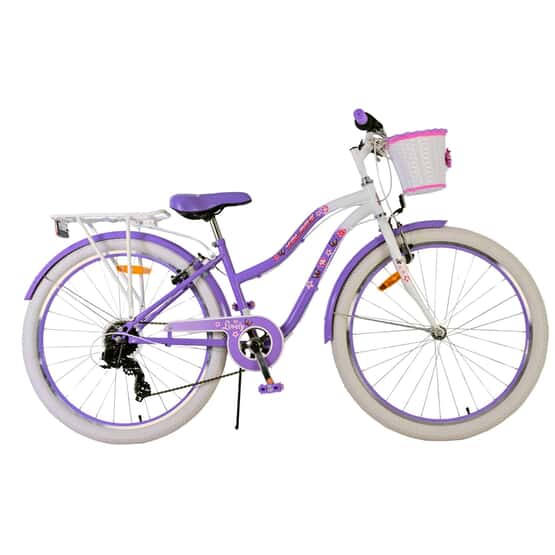 Børnecykel - Volare - Dejlig børnecykel - 26 tommer - Lilla - 7 gear