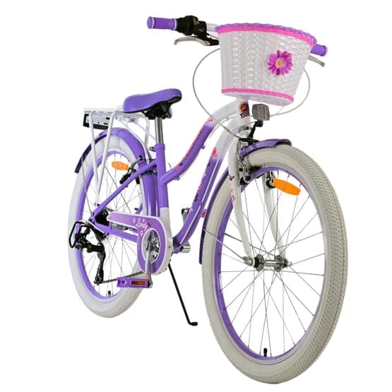 Børnecykel - Volare - Dejlig børnecykel - 24 tommer - Lilla - 7 gear