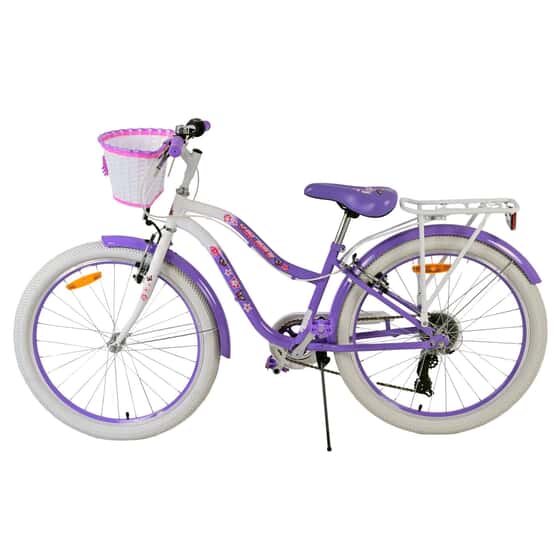 Børnecykel - Volare - Dejlig børnecykel - 24 tommer - Lilla - 7 gear