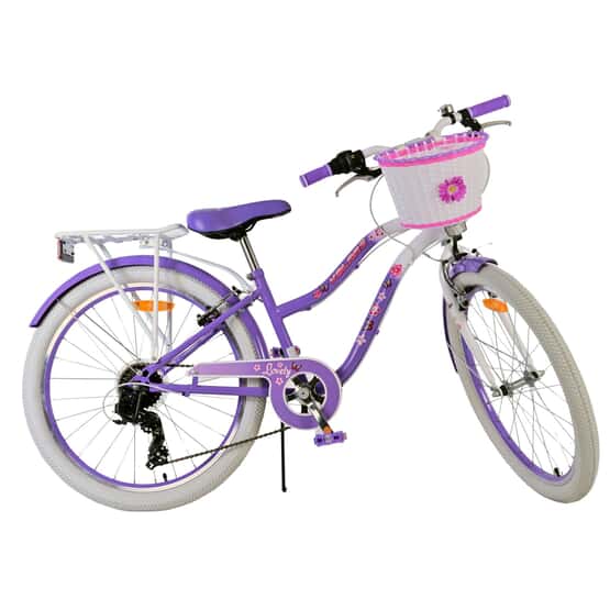Børnecykel - Volare - Dejlig børnecykel - 24 tommer - Lilla - 7 gear