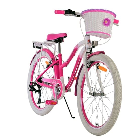 Barncykel - Volare - Lovely Children'S Bike - 24 Tum - Rosa - 7 Växlar