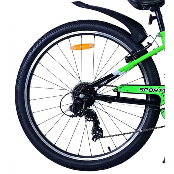 Barncykel - Volare - Sportivo Children'S Bike - 26 Tum - Grön - 7 Växlar