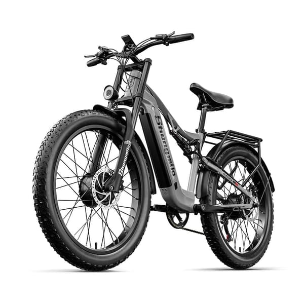SHENGMILO S600 elektrisk mountainbike 2000W dobbeltmotorer, 17,5Ah Samsung batteri, 26 tommer elcykel, op til 45 km/t, hydrauliske skivebremser