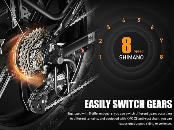 Vitilan i7PRO 3.0 foldbar elcykel 750W, 20"*4" fede dæk, 48V20Ah Samsung-batteri, tophastighed 45 km / t, rækkevidde 80 km / t, fuld affjedring