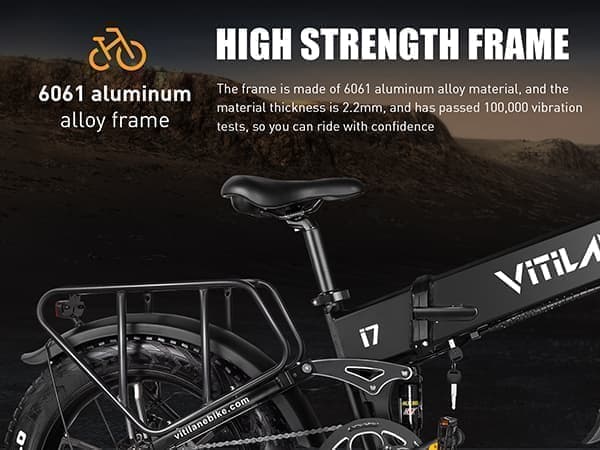 Vitilan i7PRO 3.0 foldbar elcykel 750W, 20"*4" fede dæk, 48V20Ah Samsung-batteri, tophastighed 45 km / t, rækkevidde 80 km / t, fuld affjedring