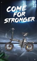 Miniatyrbillede 3 af 10: DYU A5 elcykel – 60 km rækkevidde, 48V 350W motor, 14" dæk – Ultralet pendlercykel i aluminiumslegering