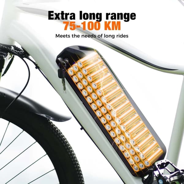 iscooter EB3 26'' elcykel, 500W motor, 10AH batteri, 35 KM/H, pedalassistenttilstand udholdenhed 100KM