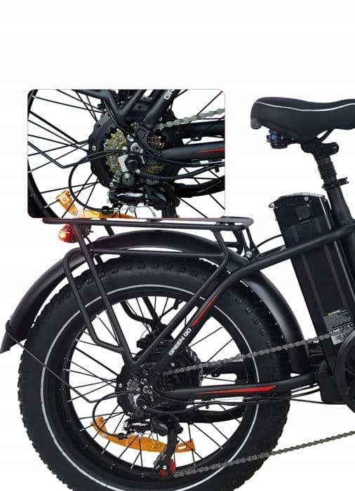 Baolujie DZ2031 Elcykel 48V 13ah 750W 70km 20 tums aluminiumhjul 20" svart
