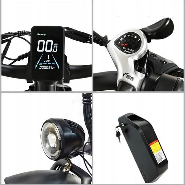 Elcykel DP-26 Dubbel Motor 2000W Batteri 48V 20Ah 55km-h hjul 26" SHIMANO med 21 växlar hydrauliska skivbromsar - Grön