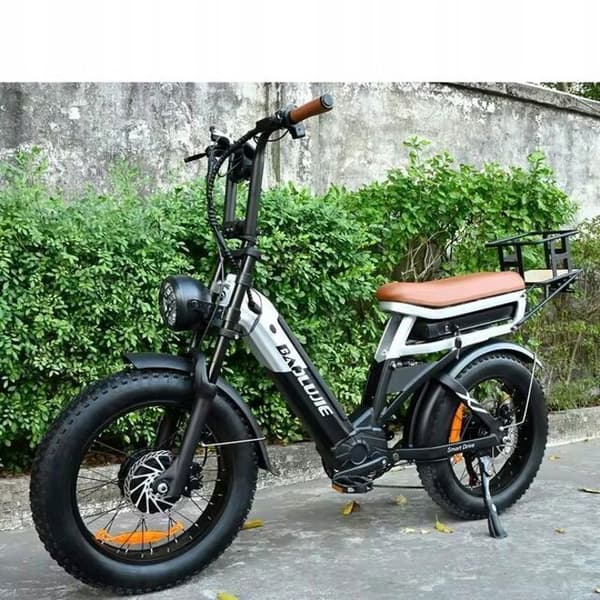Växelcykel BAOLUJIE - Dual Motor 2000W - Dual Batteri 30Ah - Räckvidd 100 km - Shimano 7 Växlar - Hjul 20'' VAE E-cykel