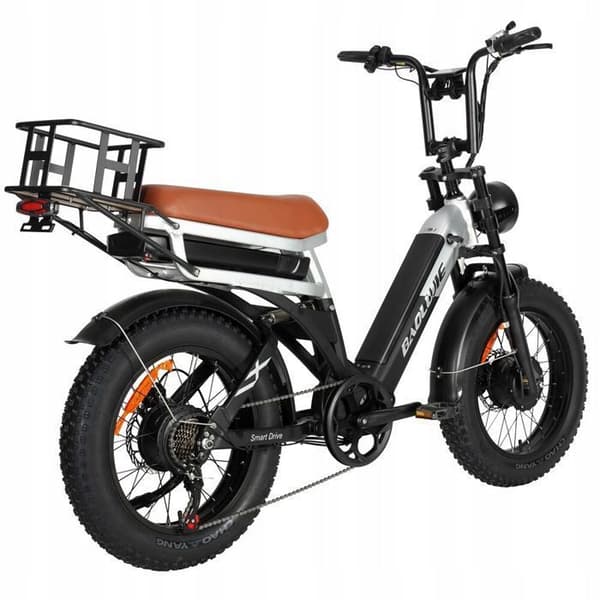 Växelcykel BAOLUJIE - Dual Motor 2000W - Dual Batteri 30Ah - Räckvidd 100 km - Shimano 7 Växlar - Hjul 20'' VAE E-cykel