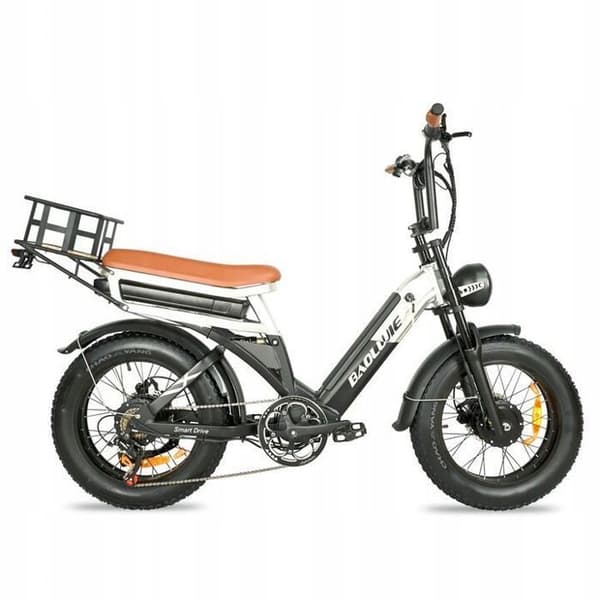Växelcykel BAOLUJIE - Dual Motor 2000W - Dual Batteri 30Ah - Räckvidd 100 km - Shimano 7 Växlar - Hjul 20'' VAE E-cykel