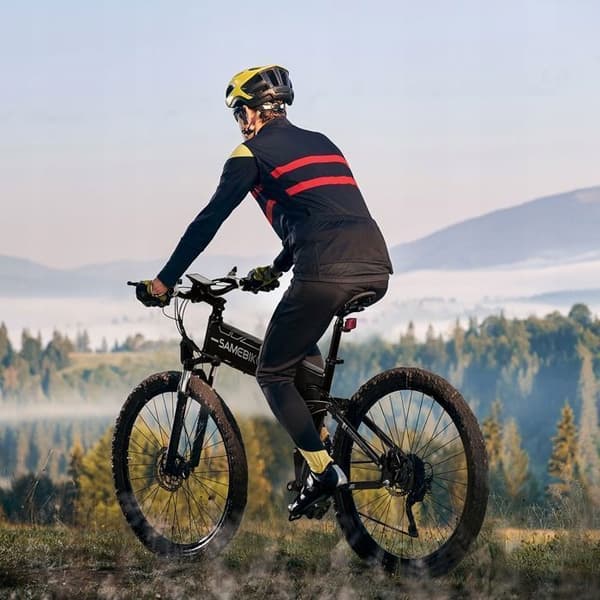 Vikt e-cykel SAMEBIKE LO26-II 900W 48V 21-växlad 26" Svart E-Bike VTT Stad Universitet Student Ungdom Vuxen Man Kvinna Present