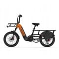 Miniatyrbild 6 av 6: Laddning - LANKELEISI Wombat-1 Elcyklar Motor 1000W Batteri 48V20AH 46km/h 70km Shimano 7 växlar 20"*3.0 Svart Orange