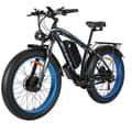 Miniatyrbild 1 av 6: Elcykel - BAOLUJIE - Dubbelmotor 2000W - Batteri 48V20AH - Räckvidd 80 km - Shimano 21 Växlar