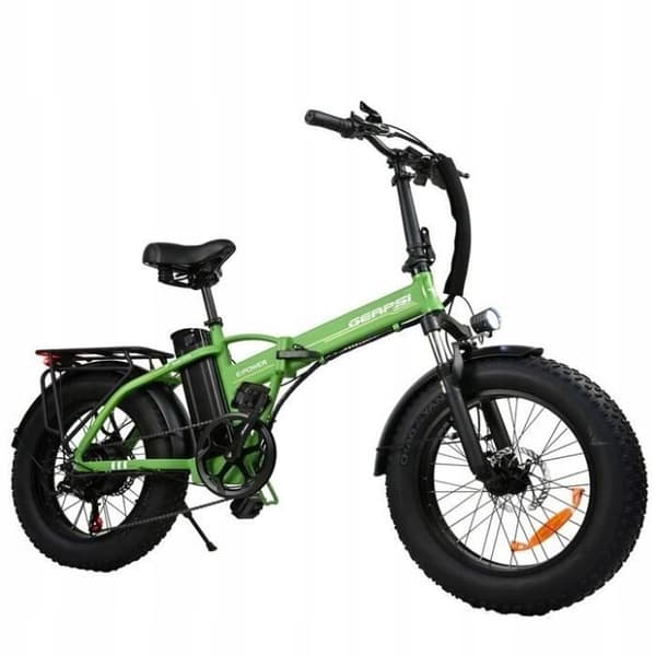 Elcykel - BAOLUJIE - D1 - 1000W - 48V 12.5Ah - Max hastighet 42 km/h - Grön