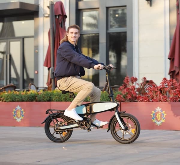 DYU C2 foldbar elektrisk cykel 350W, 16 tommer terrængående dæk, 48V 7,5Ah batteri, tophastighed 25 km / t, rækkevidde 40 km, magnesiumlegeringsramme
