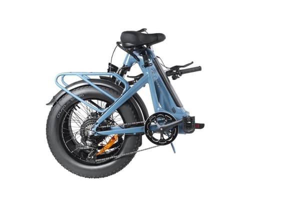 DYU FF500 taitettava sähköpyörä 500W, 48V 13.5Ah irrotettava akku, 20x4.0 tuuman renkaat, huippunopeus 32km/h, kantama 70km, sininen