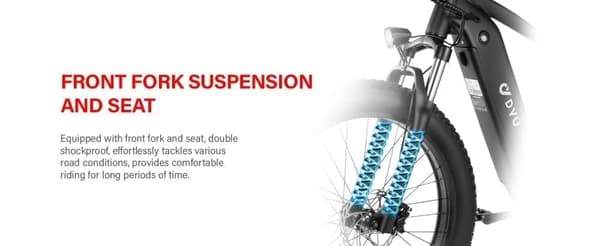 DYU King750 750 W rasvarenkaan sähköpyörä – 110 km:n toimintasäde, 18 Ah irrotettava akku, maastosähköpyörä aikuisille