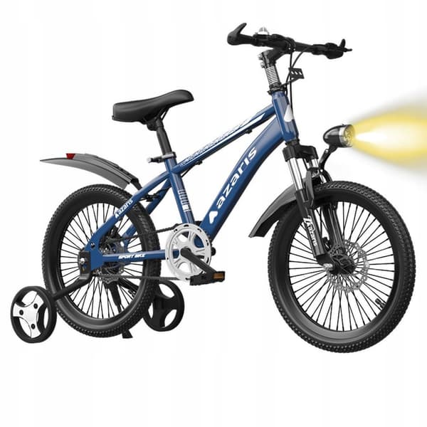 BØRNECYKEL 16 TOMMES SKIVE SIDEHJUL STØDDAMP LED SKÆRM