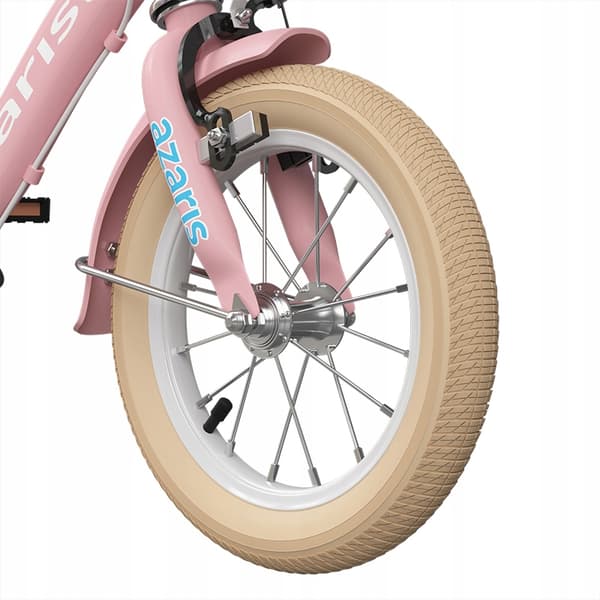 FLICKECYKEL BARNROSA 12 tums cykelställkorg