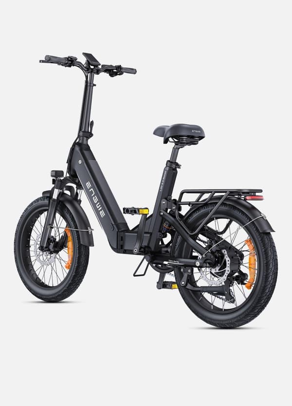 ENGWE L20 3.0 Boost 20” hopfällbar elcykel, 250W motor, 135 km Max räckvidd, 48V 13,5Ah batteri, LED-färgskärm, hydrauliska bromsar, fullfjädring