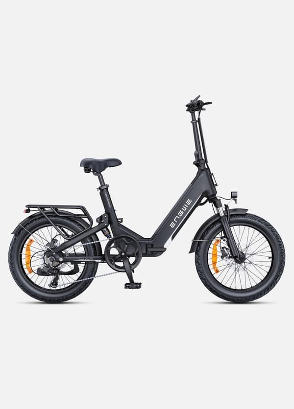 ENGWE L20 3.0 Boost 20” hopfällbar elcykel, 250W motor, 135 km Max räckvidd, 48V 13,5Ah batteri, LED-färgskärm, hydrauliska bromsar, fullfjädring