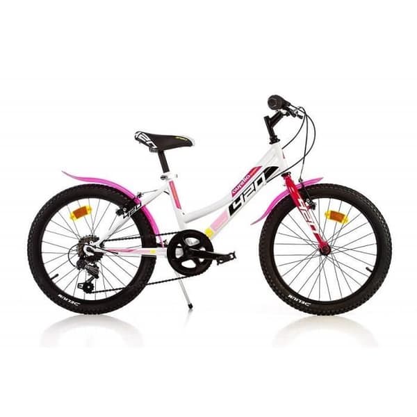 Flickcykel - AURELIA - MTB Aurelia Sport 20 Inches - 6 hastigheter - Vit rosa - Cross country