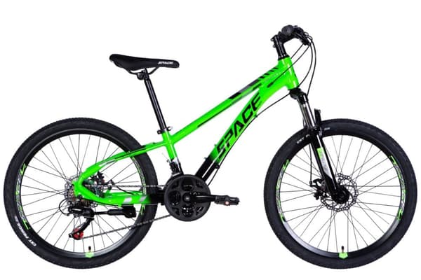Barncykel Mercury Aluminium 24″, 130-160 cm, 21 vaxlar, Gron