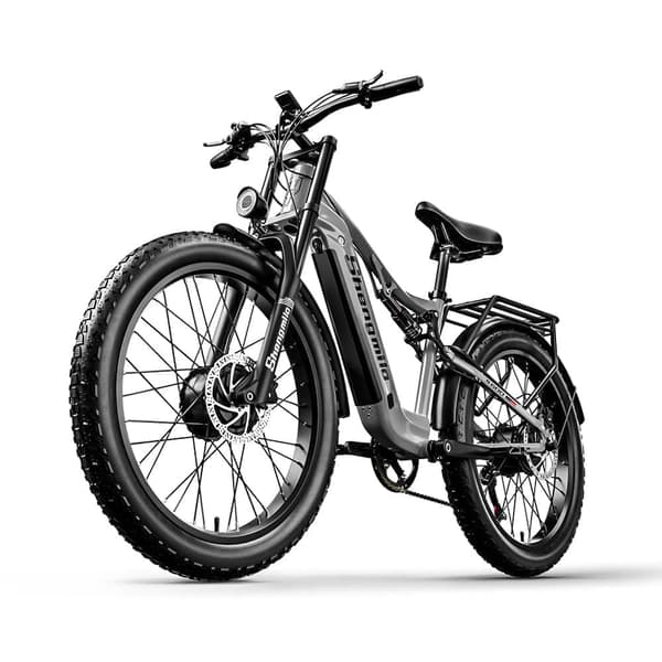 El-cykler Shengmilo S600 2000W Motor 26 Tommer Elektrisk Mountainbike 3.0 Fat Tire Fuld affjedring 48V 17.5AH Batteri 45KM/H Off-Road Elcykel